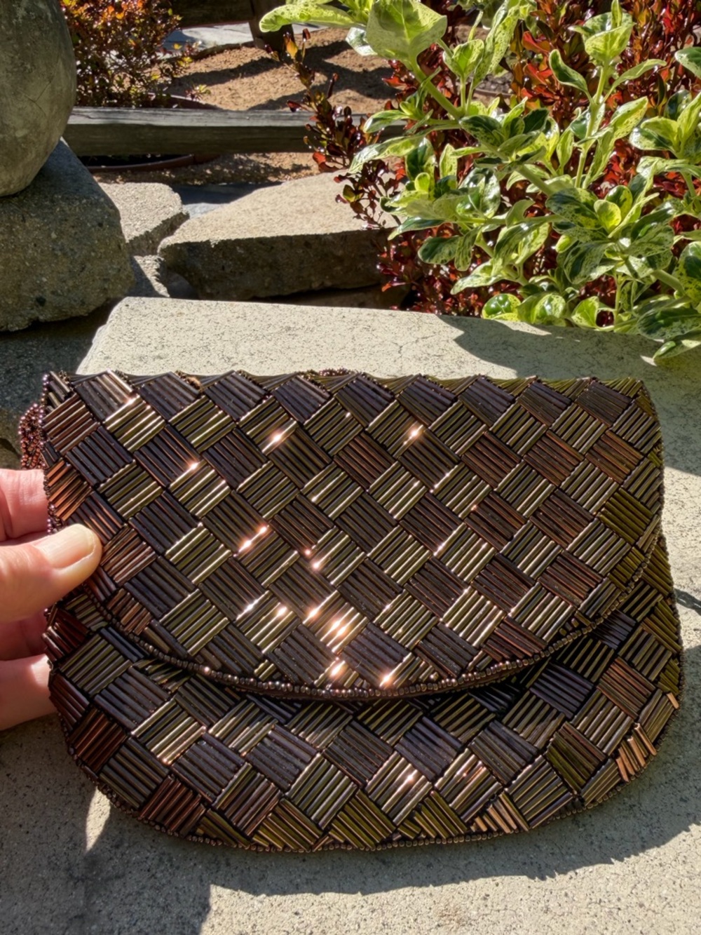 Rare, gorgeous, vintage Wolberg beaded bag.